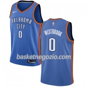 Canotte Uomo Oklahoma City Thunder Russell Westbrook 0 Nike 2017-18 Blu Swingman